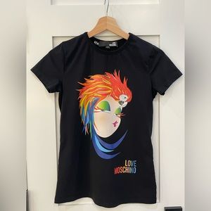 Love Moschino cotton graphic t-shirt